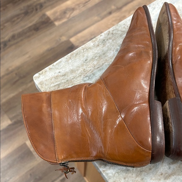 Joan & David Leather slip on tassel zip up back Boots Made in Italy size 8 - Picture 7 of 16